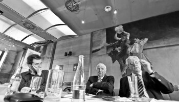 Jakub Železný, Ota Černý a Miloš Zeman Foto: David Konečný